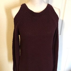 “Confess” Juniors Open Shoulder Sweater!